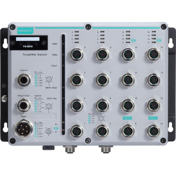 Коммутатор MOXA TN-5518A-2GTXBP-WV-T 6096170